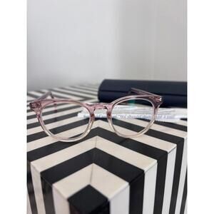 Warby Parker Sadie 625 Eyeglasses Pink Crystal Frame 46-19-140 NEW w/ Case